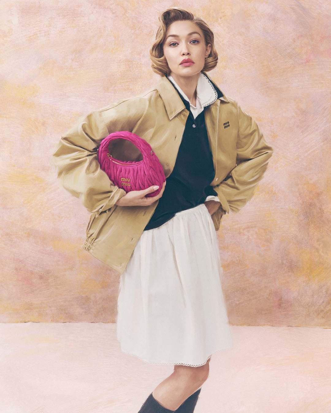 Jaunākā Miu Miu kampaņa ar Džidži Hadidu3