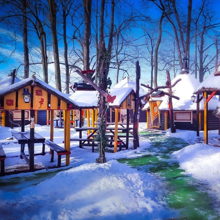 Muiža Vital Spa ciemats ziemā