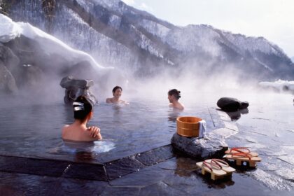 Onsen ziemā