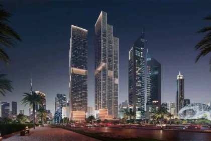 Jumeirah Residences Emirates Towers projekts, ko izstrādājuši Scda Architects Dubaijā