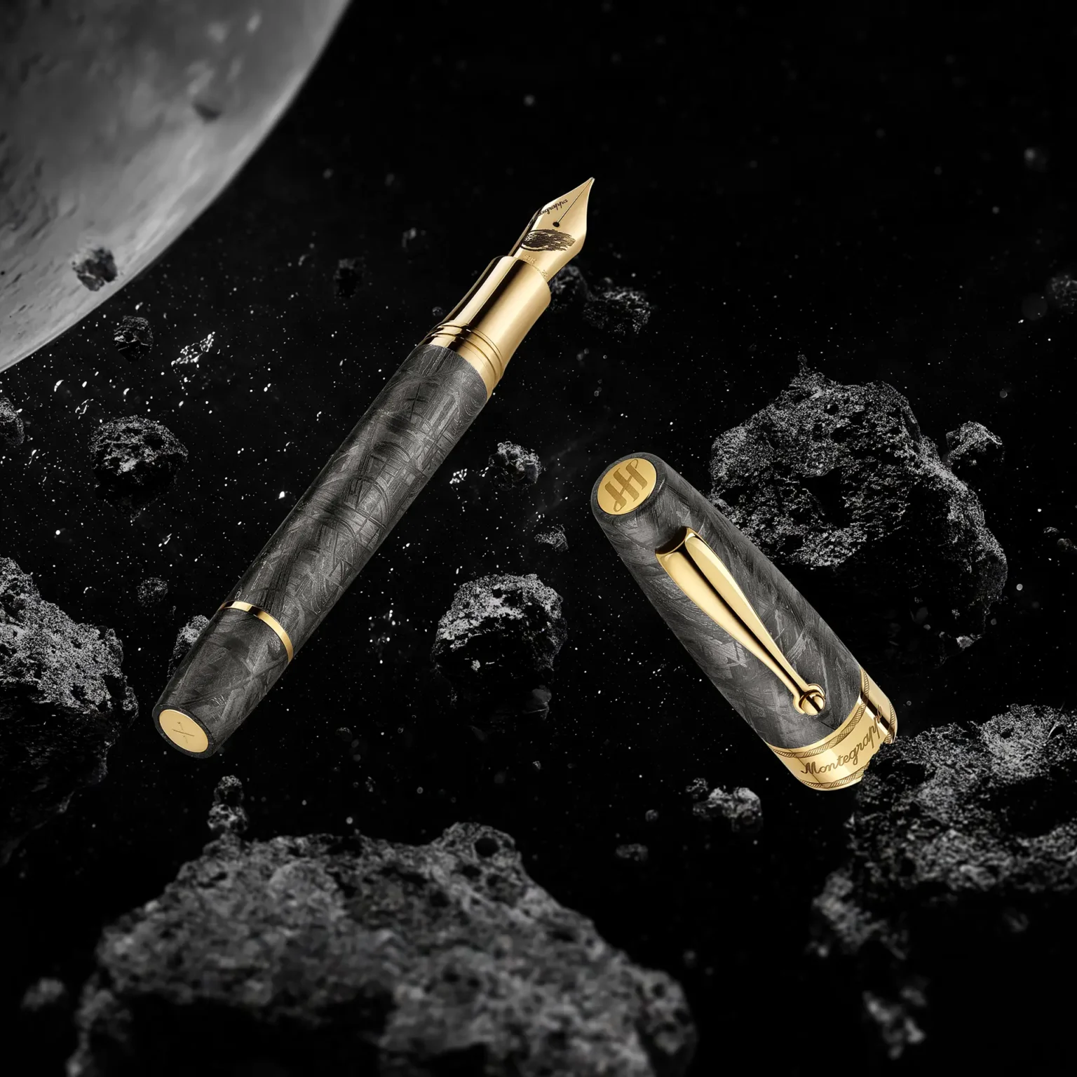 Montegrappa Muonionalusta Meteorīta Strūklakas Pildspalva1