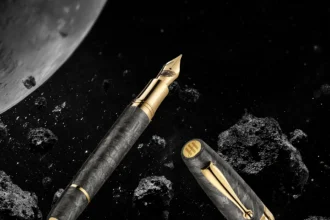 Montegrappa Muonionalusta Meteorīta Strūklakas Pildspalva1